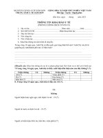 Tờ khai y tế các chốt 3 