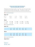 cach lam va dap an bai tap trang 82 sach giao khoa mon toan lop 1 