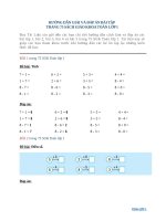 huong dan giai va dap an bai tap trang 75 sach giao khoa toan lop 1 