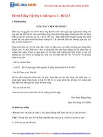 Tải Đề thi học kì 2 lớp 4 môn Tiếng Việt năm 2021 - Đề số 5 (Có đáp án)