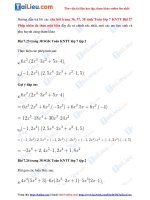 Tải Giải Bài 27: Phép nhân đa thức một biến trang 36, 37, 38 Toán lớp 7 Kết nối tri thức