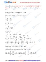 Tải Giải Bài 20: Tỉ lệ thức trang 4, 5, 6, 7 Toán lớp 7 Kết nối tri thức