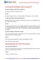 Tải Giải bài tập SGK Địa lí lớp 5 bài 9: Các dân tộc, sự phân bố dân cư