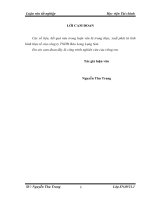 (Luận văn học viện tài chính) tổ chức công tác kế toán tập hợp chi phí sản xuất và tính giá thành sản phẩm tại công ty TNHH bảo long lạng sơn 