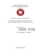 (Tiểu luận FTU) PHÂN TÍCH hợp ĐỒNG GIAO DỊCH THƯƠNG mại hợp ĐỒNG NHẬP KHẨU THÉP của TVL JOINT STOCK COMPANY 