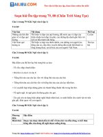 Tải Soạn Văn 6 Bài: Ôn tập trang 79, 80 Tập 1 - Chân Trời Sáng Tạo