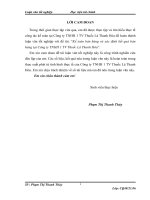 (Luận văn học viện tài chính) tổ chức công tác kế toán bán hàng và xác đinh kết quả bán hàng  tại công ty TNHH 1 TV thuốc lá thanh hóa 