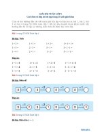 giai bai toan lop 1 cach lam va dap an bai tap trang 55 sach giao khoa 