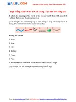 Tải Soạn Unit 1 lớp 6 Clil SGK trang 22 - Chân Trời Sáng Tạo