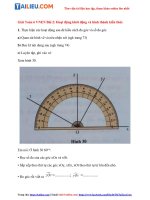 Tải Giải Bài 2: Số đo góc - Khi nào thì góc xOy + góc yOz = góc xOz Toán VNEN lớp 6