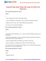 Tải Soạn Văn 6 Bài: Thực hành Tiếng Việt trang 34 Tập 2 - Chân Trời Sáng Tạo