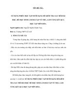 SKKN sử DỤNG PHIẾU học tập dưới DẠNG đề KIỂM TRA SAU mỗi bài học, để học SINH làm bài tập về NHÀ, làm TĂNG kết QUẢ học tập môn hóa 