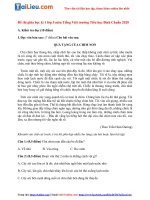 Tải Đề thi Tiếng Việt lớp 5 giữa học kì 1 Tiểu học Bình Chuẩn 2020 (Có đáp án)