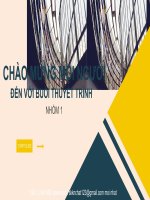 CHỦ đề THUYẾT TRÌNH CÔNG NGHỆ SINH học TRONG cải TIẾN GIỐNG ĐỘNG vật 