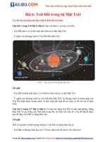 Tải [Kết Nối Tri Thức] Soạn Địa lý lớp 6 Bài 6: Trái Đất trong hệ Mặt Trời