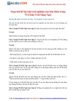 Tải Soạn Văn 6 Bài: Kể lại một trải nghiệm của bản thân trang 75 Tập 2 - Chân Trời Sáng Tạo