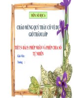Bài 5  phép nhân và phép chia số tự nhiên  (tiết 1) 