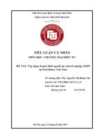 (Tiểu luận FTU) ứng dụng hoạch định nguồn lực doanh nghiệp (ERP) tại petrolimex việt nam 