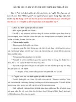 Bộ câu hỏi, đáp án ôn tập triết học mác lê nin