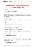 Tải Soạn Văn 6 Bài: Bàn về nhân vật Thánh Gióng Tập 2 - Chân Trời Sáng Tạo