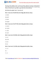 Tải Câu hỏi trắc nghiệm Toán 7: Làm tròn số (có đáp án)