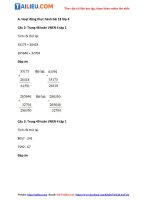 Tải Giải Bài 18: Luyện tập Toán VNEN lớp 4 (ngắn gọn)