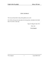 (Luận văn học viện tài chính) hoàn thiện quy trình kiểm toán khoản mục chi phí sản xuất trong kiểm toán báo cáo tài chính do công ty TNHH tư vấn kế toán và kiểm toán việt nam (AVA) thực hiện 