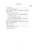 (Luận văn học viện tài chính) thực trạng công tác của công ty TNHH máy tính minh quang 