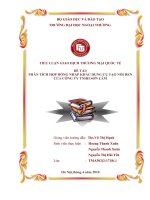 (Tiểu luận FTU) PHÂN TÍCH hợp ĐỒNG NHẬP KHẨU DỤNG cụ tạo nối REN của CÔNG TY TNHH sơn lâm 