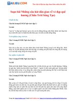 Tải Soạn Văn 6 Bài: Những câu hát dân gian về vẻ đẹp quê hương Tập 1 - Chân Trời Sáng Tạo