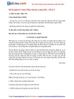 Tải Đề thi giữa kì 2 lớp 4 môn Tiếng Việt năm 2021 có đáp án (Đề số 3)