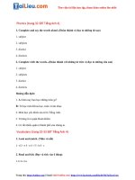 Tải Giải SBT Tiếng Anh lớp 4 Unit 8: What subjects do you have today mới