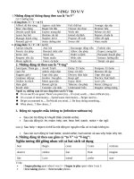 DANH ĐỘNG từ và ĐỘNG từ NGUYÊN mẫu