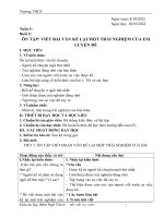 ÔN TUẦN 5 GIÁO án dạy THÊM NGỮ văn lớp 6 kết nối TRI THỨC 