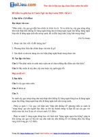 Tải 2 Bộ đề thi Văn lớp 6 giữa học kì 2 năm 2020 (Có đáp án)