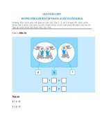 giai toan lop 1 huong dan giai bai tap trang 45 sach giao khoa 