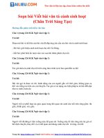 Tải Soạn Văn 6 Bài: Viết bài văn tả cảnh sinh hoạt Tập 1 - Chân Trời Sáng Tạo