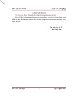 (Luận văn học viện tài chính) tổ chức công tác kế toán bán hàng và xác định kết quả bán hàng ở công ty cổ nam dược 