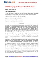 Tải Đề thi học kì 2 lớp 4 môn Tiếng Việt năm 2021 - Đề số 3 (Có đáp án)