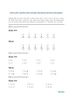 toan lop 1 huong dan giai bai tap trang 69 sach giao khoa 