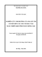 TÓM tắt LUẬN văn nghiên cứu ảnh hưởng của ma sát âm có xét đến yếu tố đầu vào ngẫu nhiên khi tính toán móng cọc 