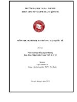 (Tiểu luận FTU) phân tích hợp đồng ngoại thương hợp đồng nhập khẩu trang thiết bị y tế 