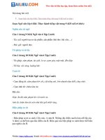 Tải Soạn Văn 6 Bài: Thực hành tiếng việt trang 9 Tập 2 - Kết nối tri thức