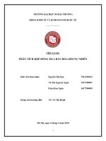 (Tiểu luận FTU) PHÂN TÍCH hợp ĐỒNG MUA bán HOA hồi tự NHIÊN 