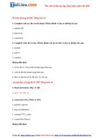 Tải Giải SBT Tiếng Anh lớp 4 Unit 10: Where were you yesterday mới