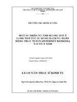 Phát triển dịch vụ phi tín dụng đối với khách hàng cá nhân tại ngân hàng TMCP đầu tư và phát triển 