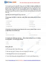 Tải Giải sách bài tập Tiếng Anh 8 Unit 1: Leisure activities sách mới