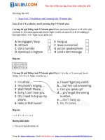 Tải Giải Tiếng Anh 7 Unit 2 Vocabulary and Listening trang 24 - Friends plus Chân trời sáng tạo