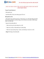 Tải Mẫu báo cáo thực hành: Tiêu chuẩn một khẩu phần cho trước (ngắn gọn nhất)