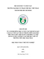 TIỂU LUẬN tốt NGHIỆP tự làm bộ RÒNG rọc LUYỆN tập nội DUNG bật CAO,TAY với vật CHUẨN TRONG môn GIÁO dục THỂ CHẤT lớp 1 (bộ SÁCH CÁNH DIỀU) và nội DUNG LUYỆN tập bật CAO THỂ dục lớp 5 ở TRƯỜNG TIỂU học ĐAK NHAU